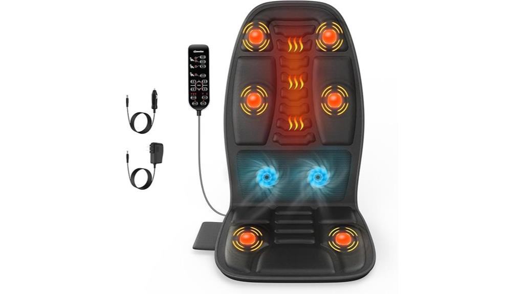 heated cooling back massager