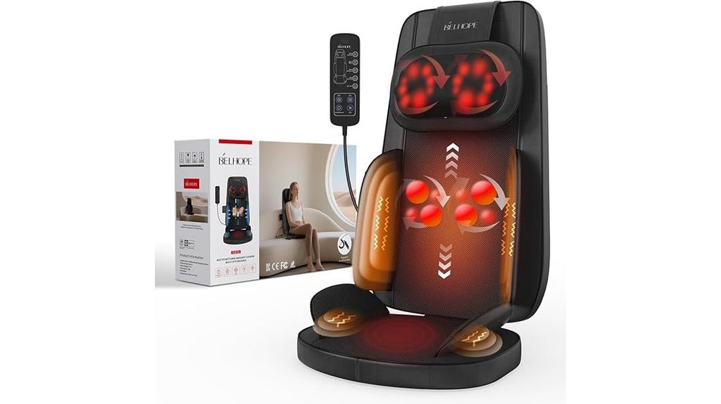 heated neck and back massager