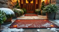 heated outdoor entry mats