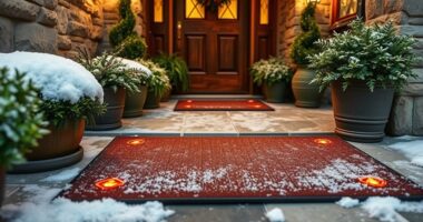 heated outdoor entry mats