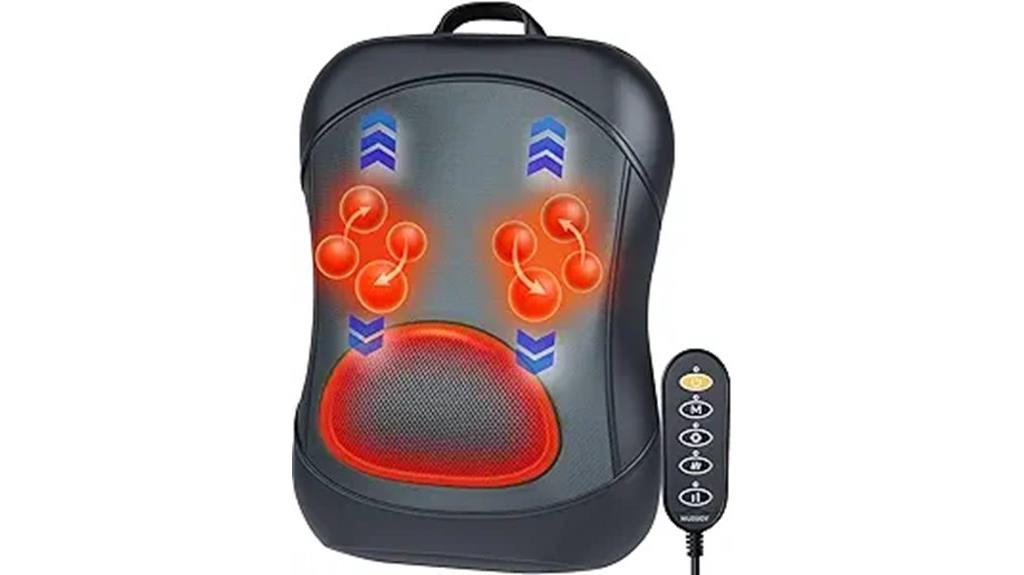 heated shiatsu back massager