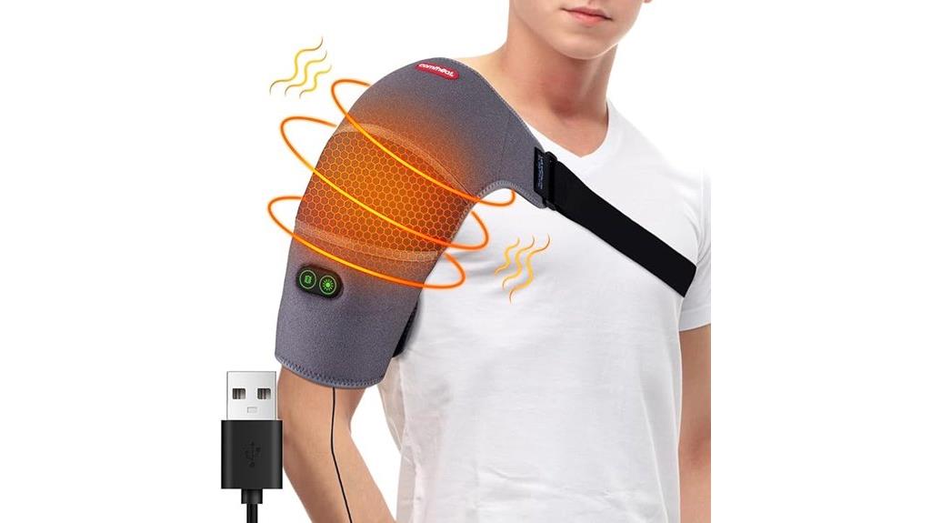 heated shoulder wrap with massage
