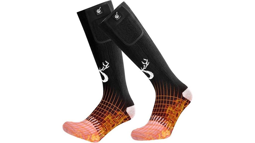 heated socks with battery