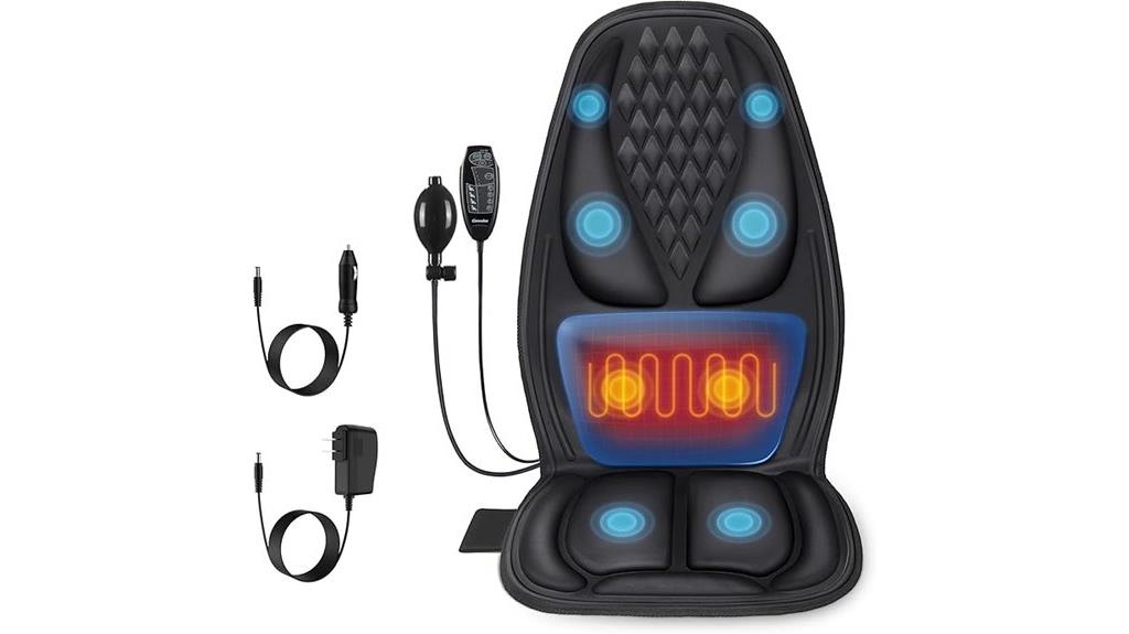 heated vibrating back massager