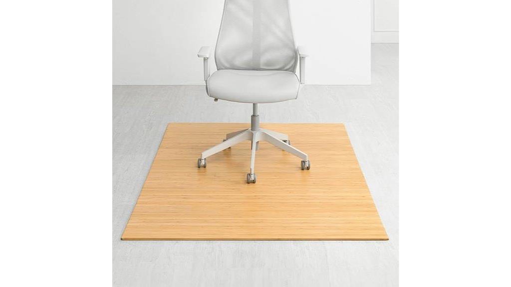 heavy duty bamboo chairmat