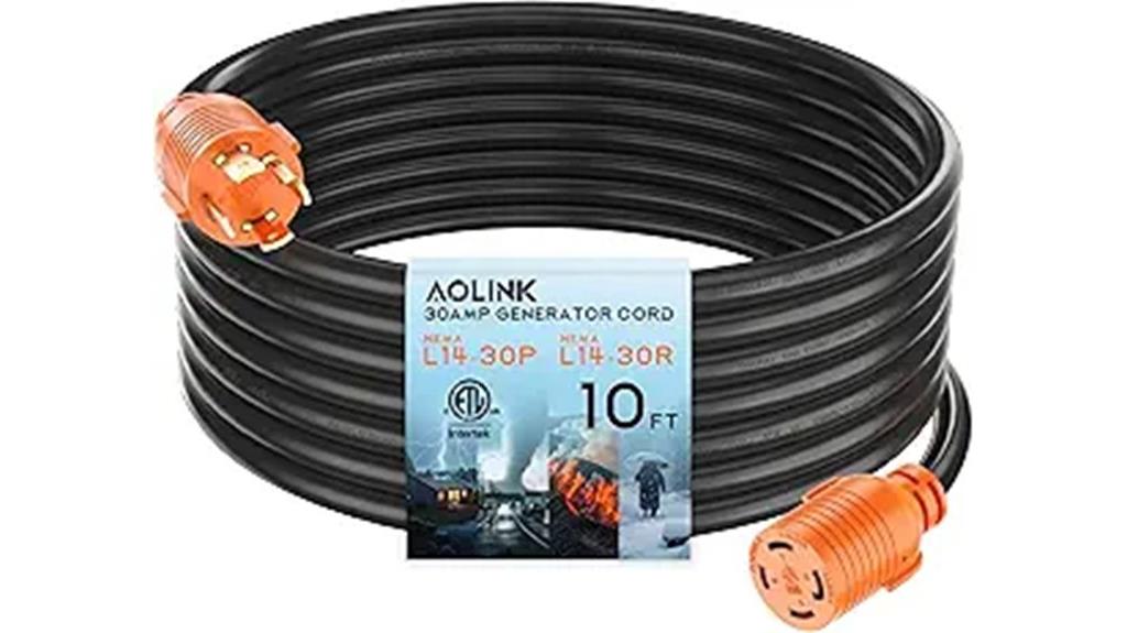 heavy duty orange extension cord