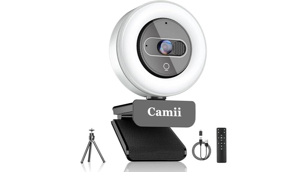 high definition webcam with light