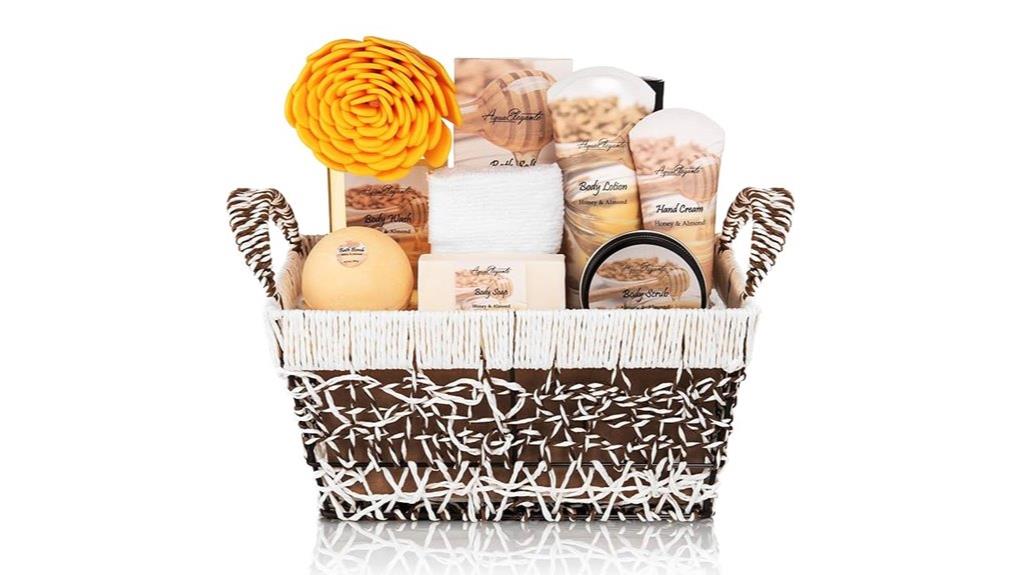 honey almond spa set