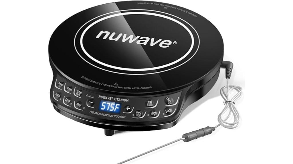induction cooktop with digital probe