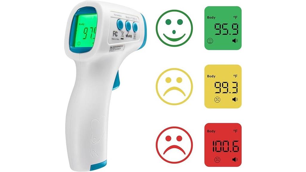 infrared forehead temperature measurement