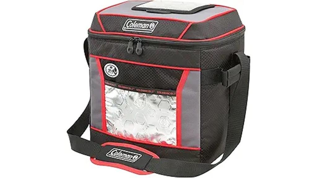 insulated cooler with extended ice