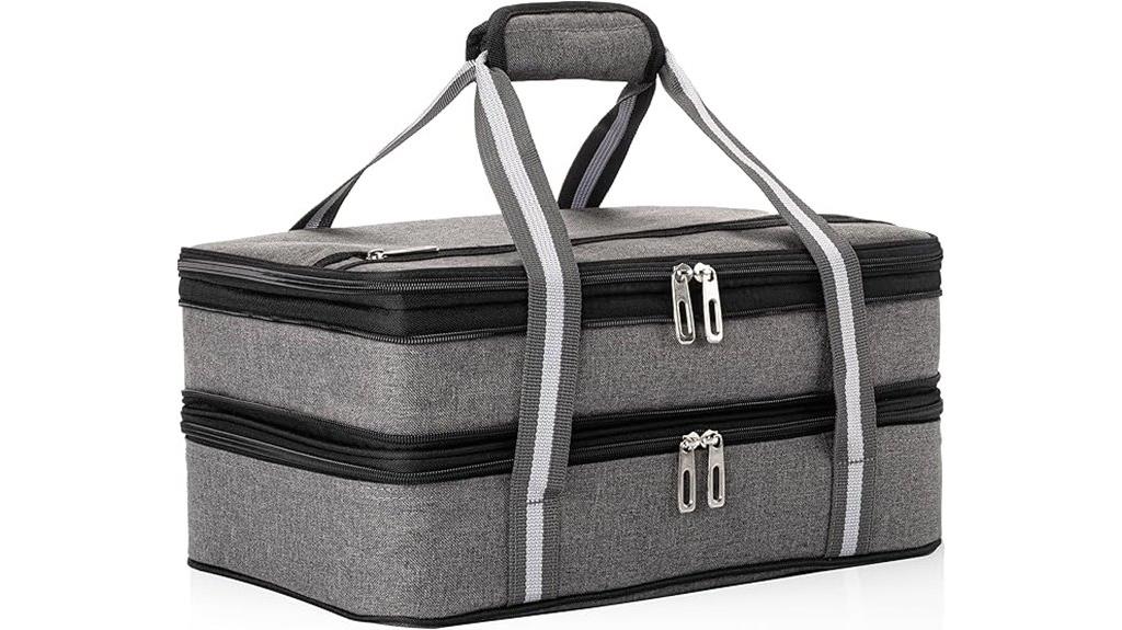 insulated food carrier tote