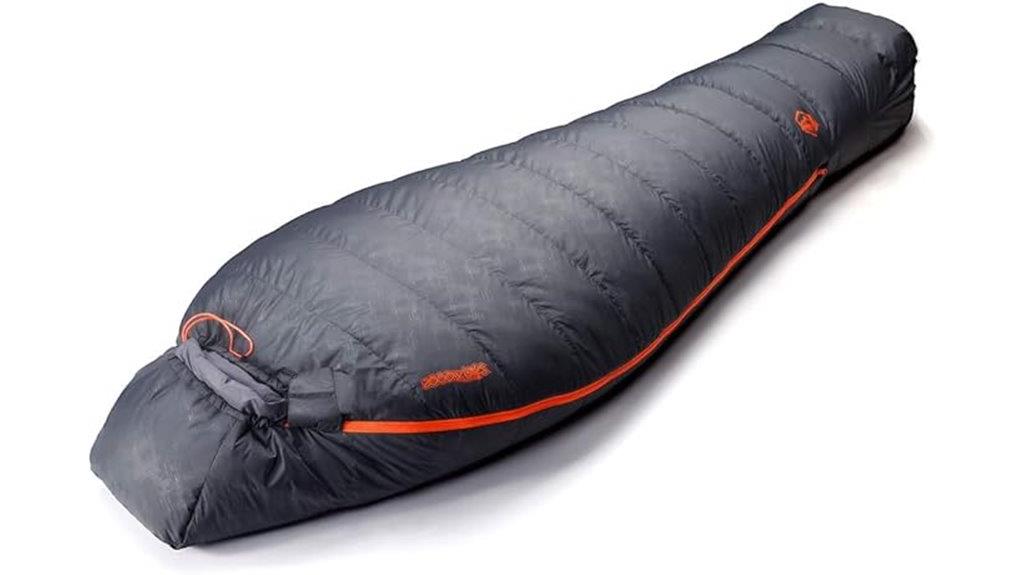 insulated hydrophobic down sleeping bag