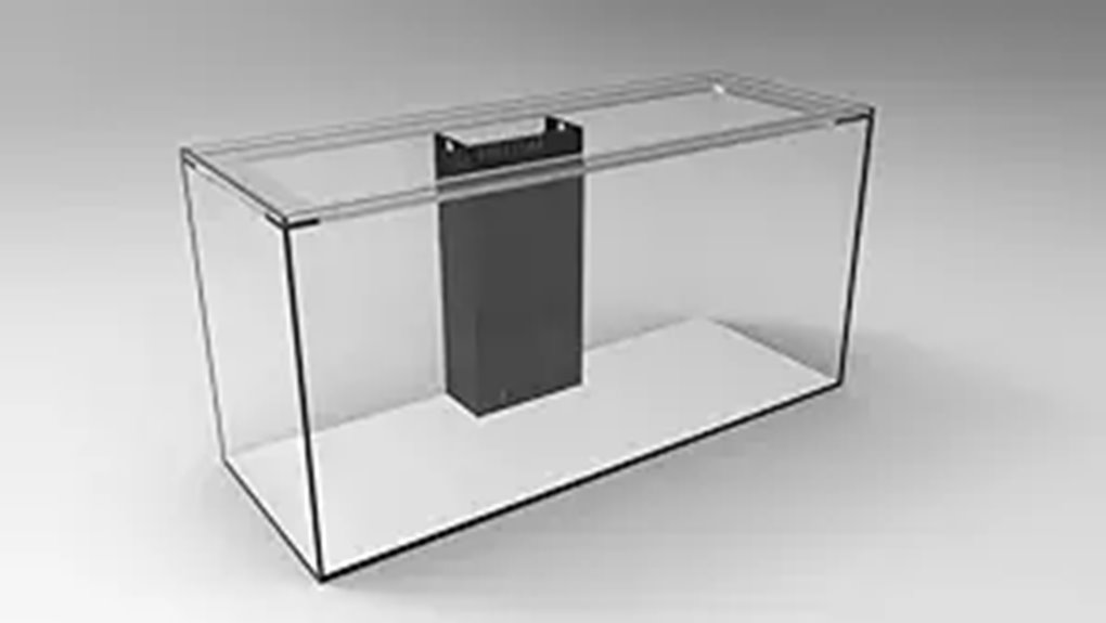 large 90 gallon center overflow aquarium