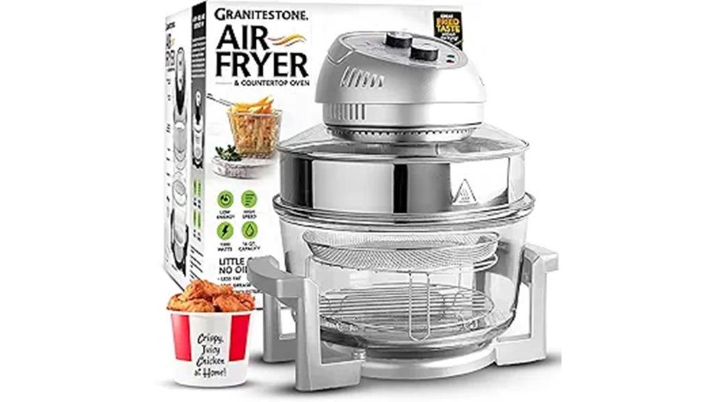 large glass air fryer