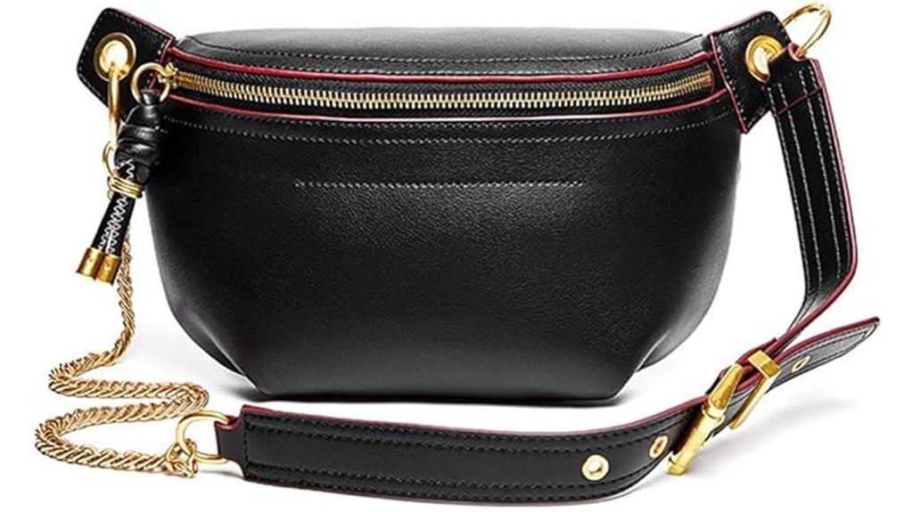 leather cross body waist bag