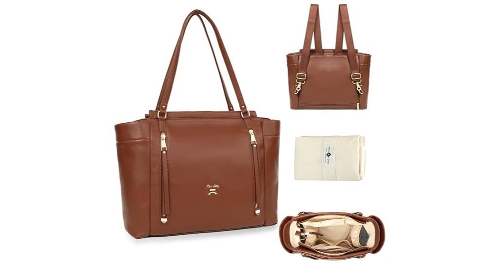 leather diaper bag accessories