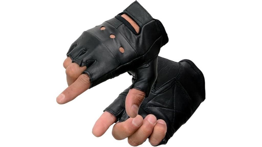 leather gel padding gloves