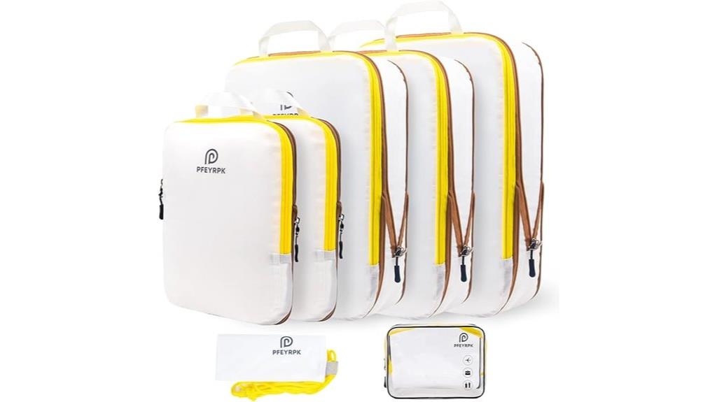 lightweight packing cube set