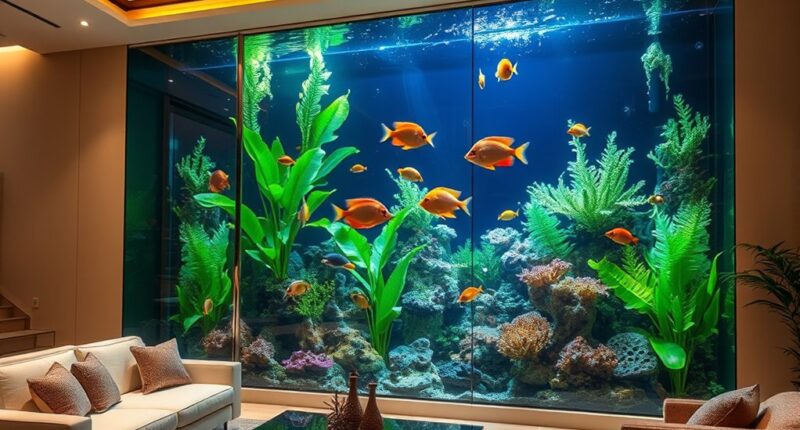 luxury home aquarium designs