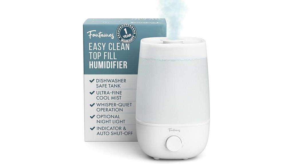 luxury humidifier with 360 spray
