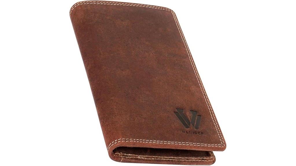 luxury leather passport cover
