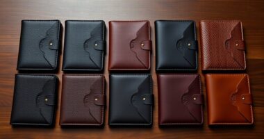 luxury leather passport sets