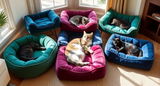 luxury orthopedic cat beds