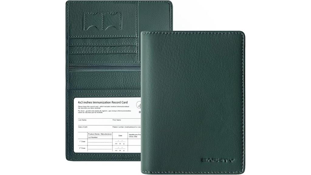 luxury rfid leather passport holder