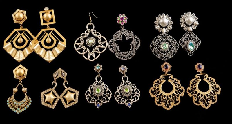 luxury statement earrings collection