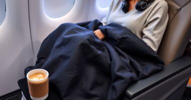 luxury travel blanket selection