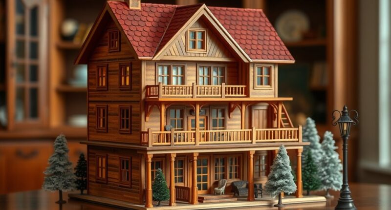 luxury wooden dollhouse collections