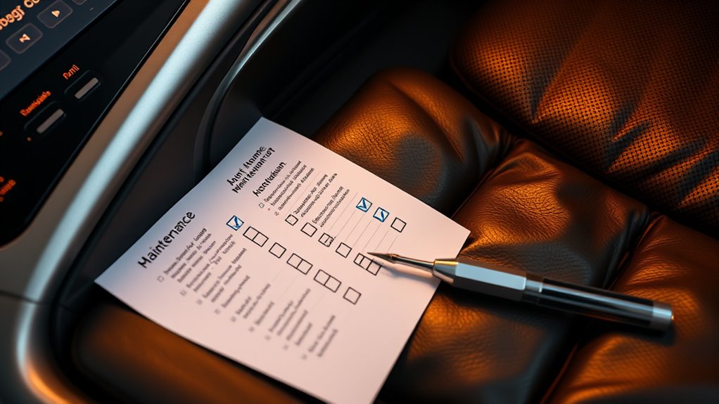 massage chair monthly upkeep