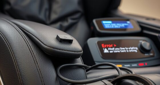 massage chair repair signs