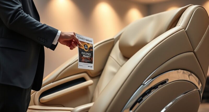massage chair warranty value