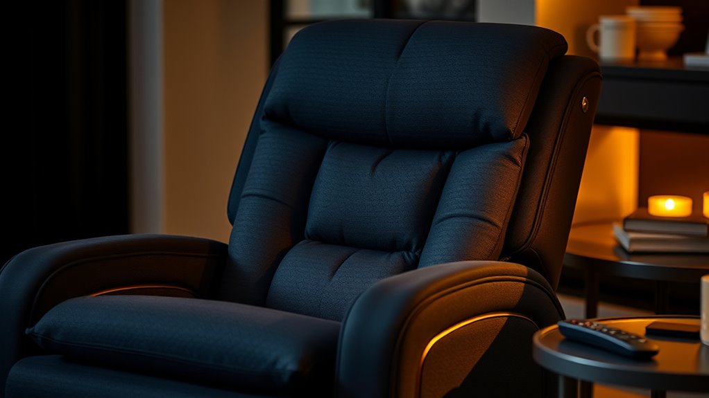 massage heat adjustability controls