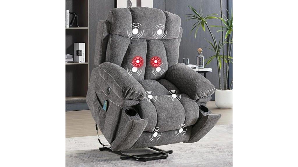 massage heat recliner