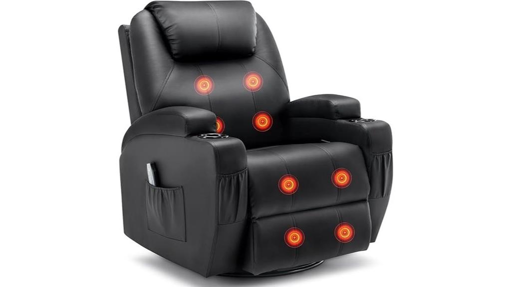 massage heat recliner