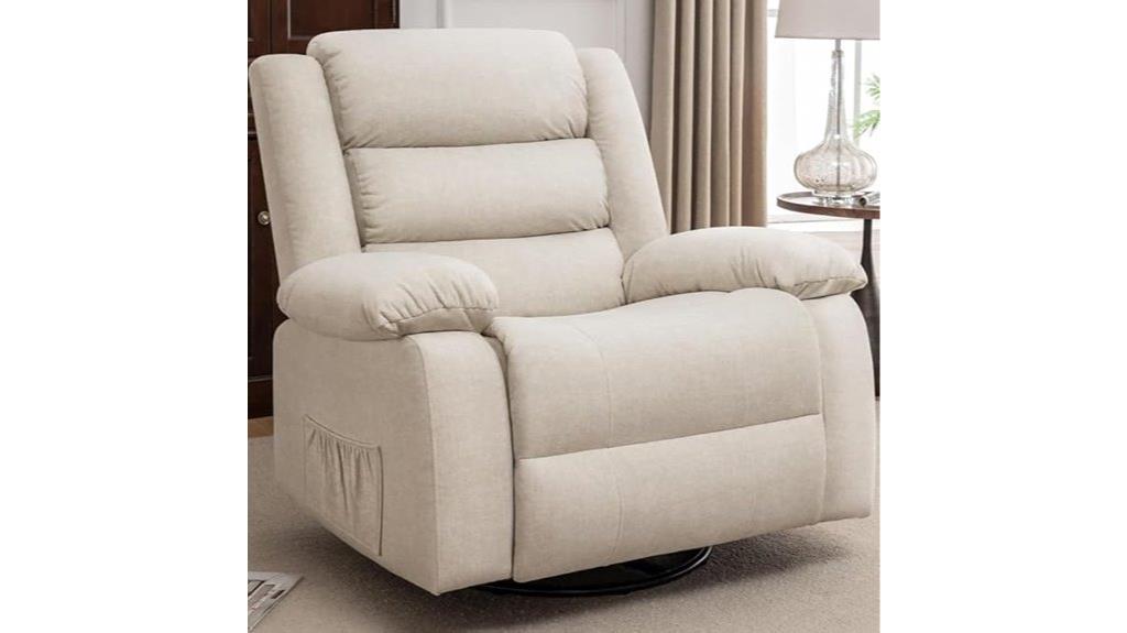 massage heat swivel recliner