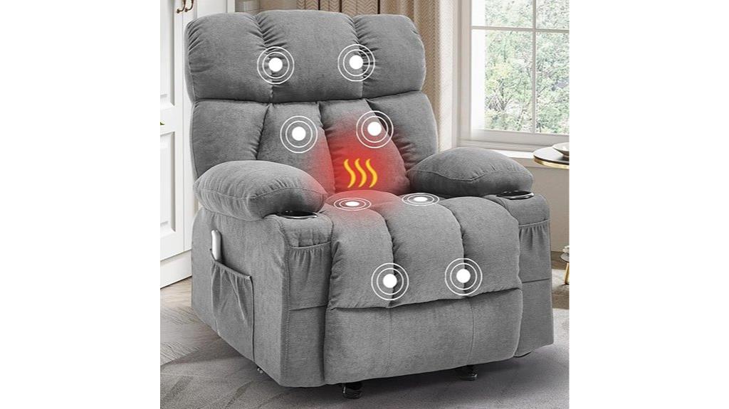 massage heat usb recliner