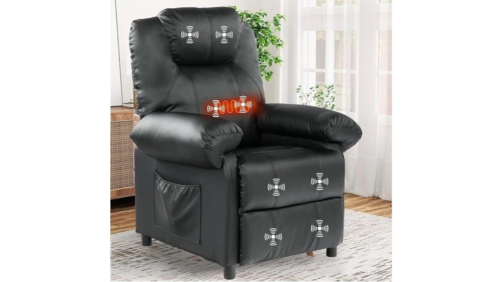massage recliner with heat