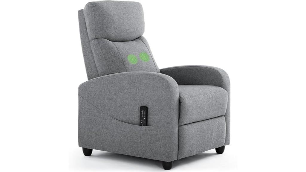 massage recliner with lumbar