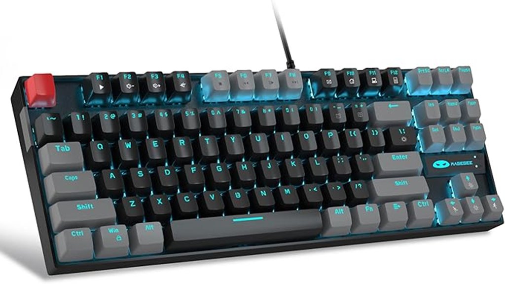 mechanical black gaming keyboard