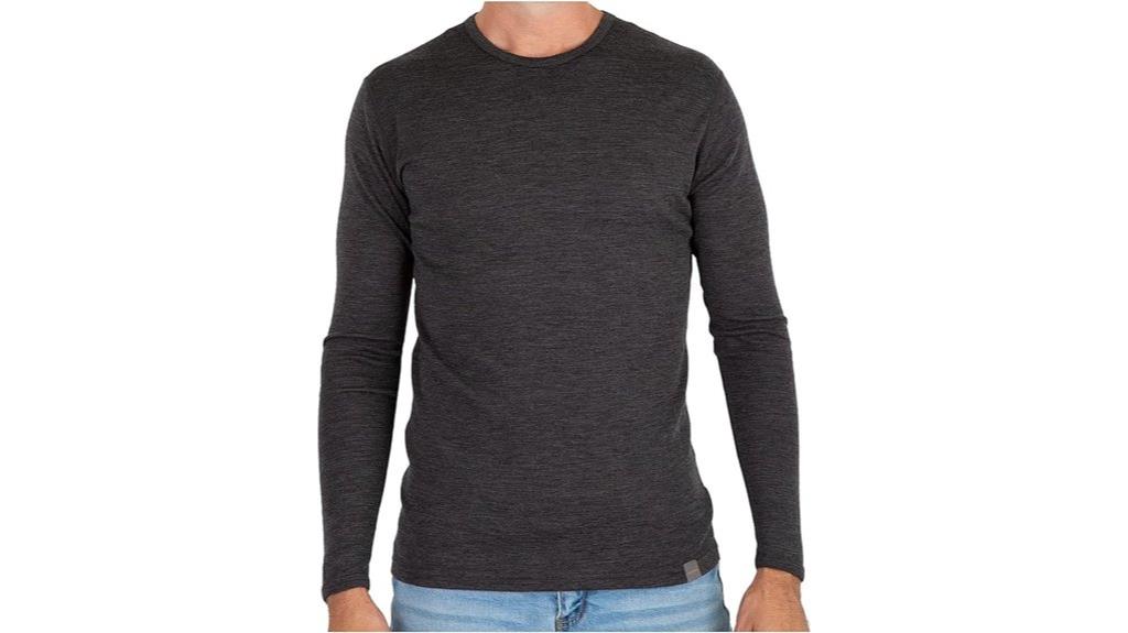 men s merino wool thermal shirt