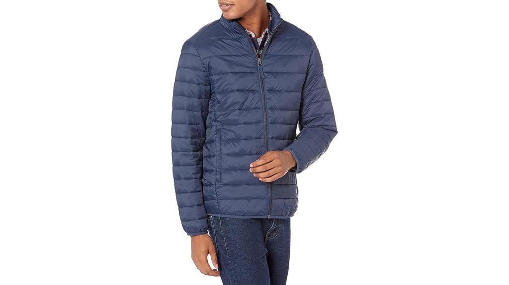 men s packable water resistant puffer