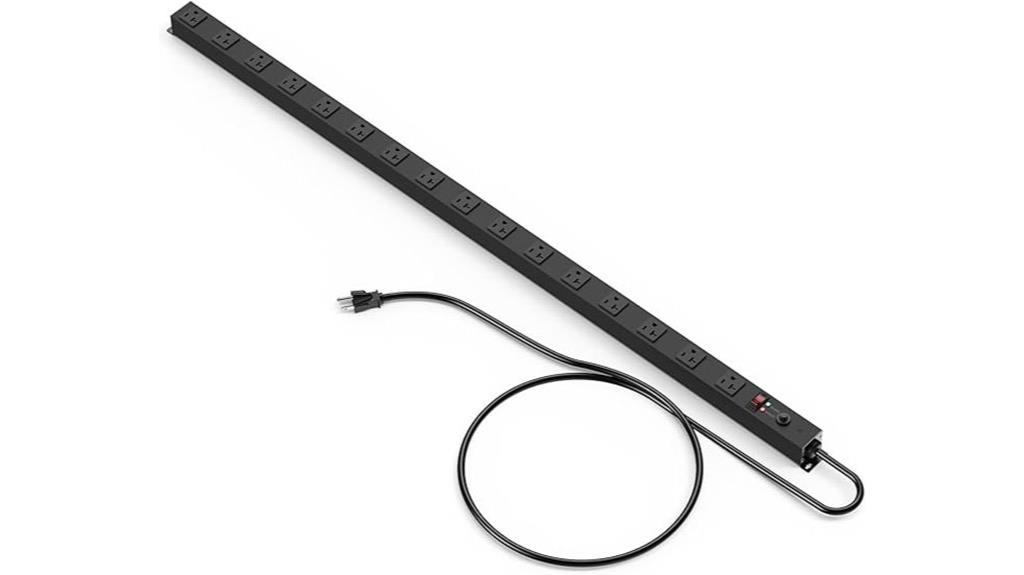 metal 16 outlet power strip