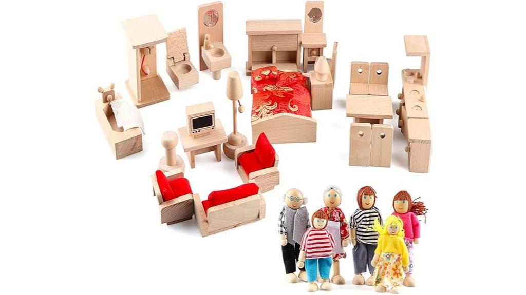 mini dollhouse furniture set