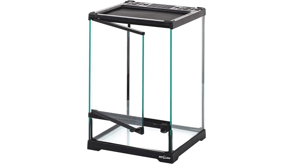 mini glass reptile enclosure