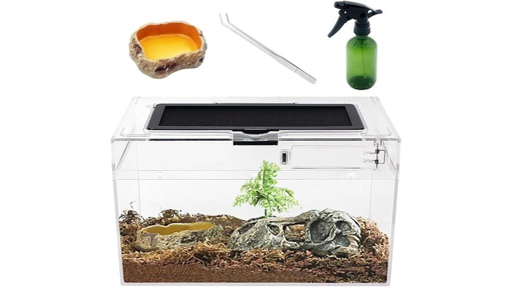 mini reptile terrarium set