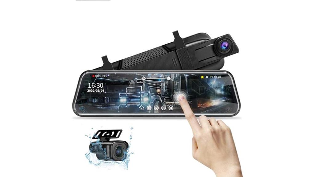mirror dash cam features